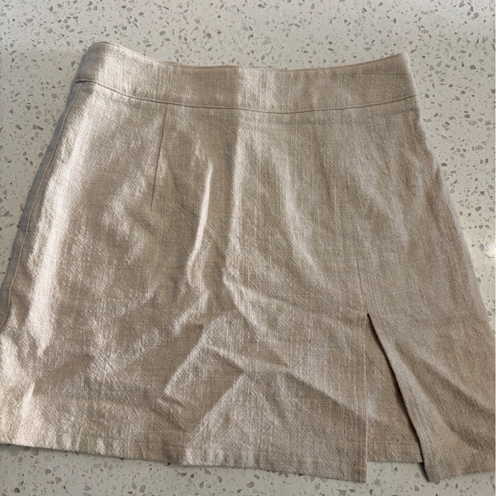 Lioness Beige Textured Skirt